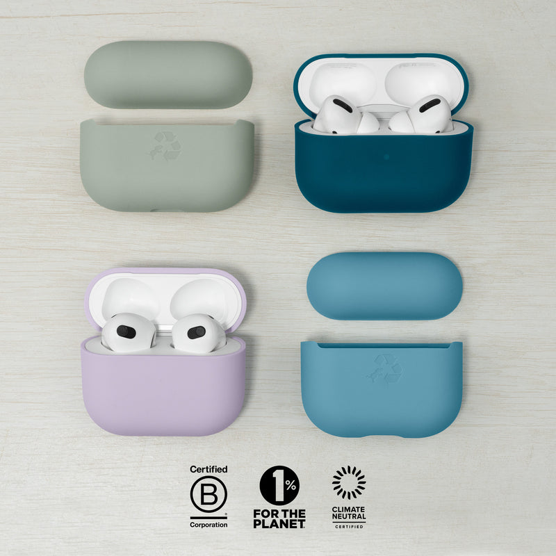 Soft Touch Silicone AirPods Case Teal